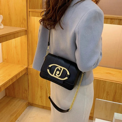 Borsa a tracolla da donna 2026 di nuova moda con catena, stile retrò, grande capacità, versatile, da portare sotto il braccio o a tracolla, piccola borsa quadrata