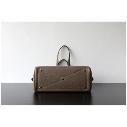 Borsa da donna in pelle di vacchetta di alta qualità, semplice borsa a tracolla di grande capacità, borsa a spalla.