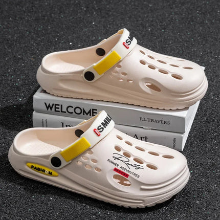 Ciabatte Unisex in EVA Traspiranti Antiscivolo con Suola Spessa, Scarpe Forate ad Asciugatura Rapida, Ciabatte Casual per Uomo e Donna, Ideali per Spiaggia, Giardino e Attività all'Aperto