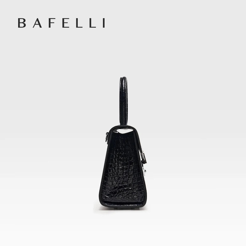 Borsa da donna di lusso in vera pelle Bafelli Borsa a tracolla modello coccodrillo e borsa a tracolla Borsa di design elegante e versatile