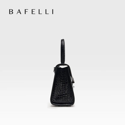 Borsa da donna di lusso in vera pelle Bafelli Borsa a tracolla modello coccodrillo e borsa a tracolla Borsa di design elegante e versatile