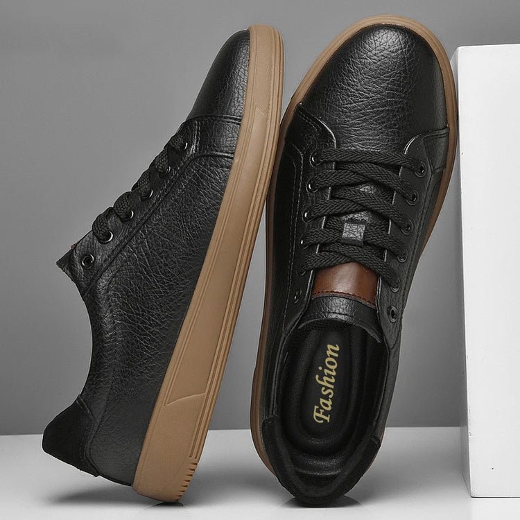 Fashion Brand Men Genuine Leather Shoes Comfortable Man Casual Shoes Outdoor Sports Sneakers Skateboard Footwear Tenis Masculino