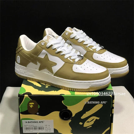 A BATHING APE Men All Black Shark BAPESTA Casual Plarfom Shoes Unisex Women Slip-Resistant Outdoor Soft Walking Sneakers