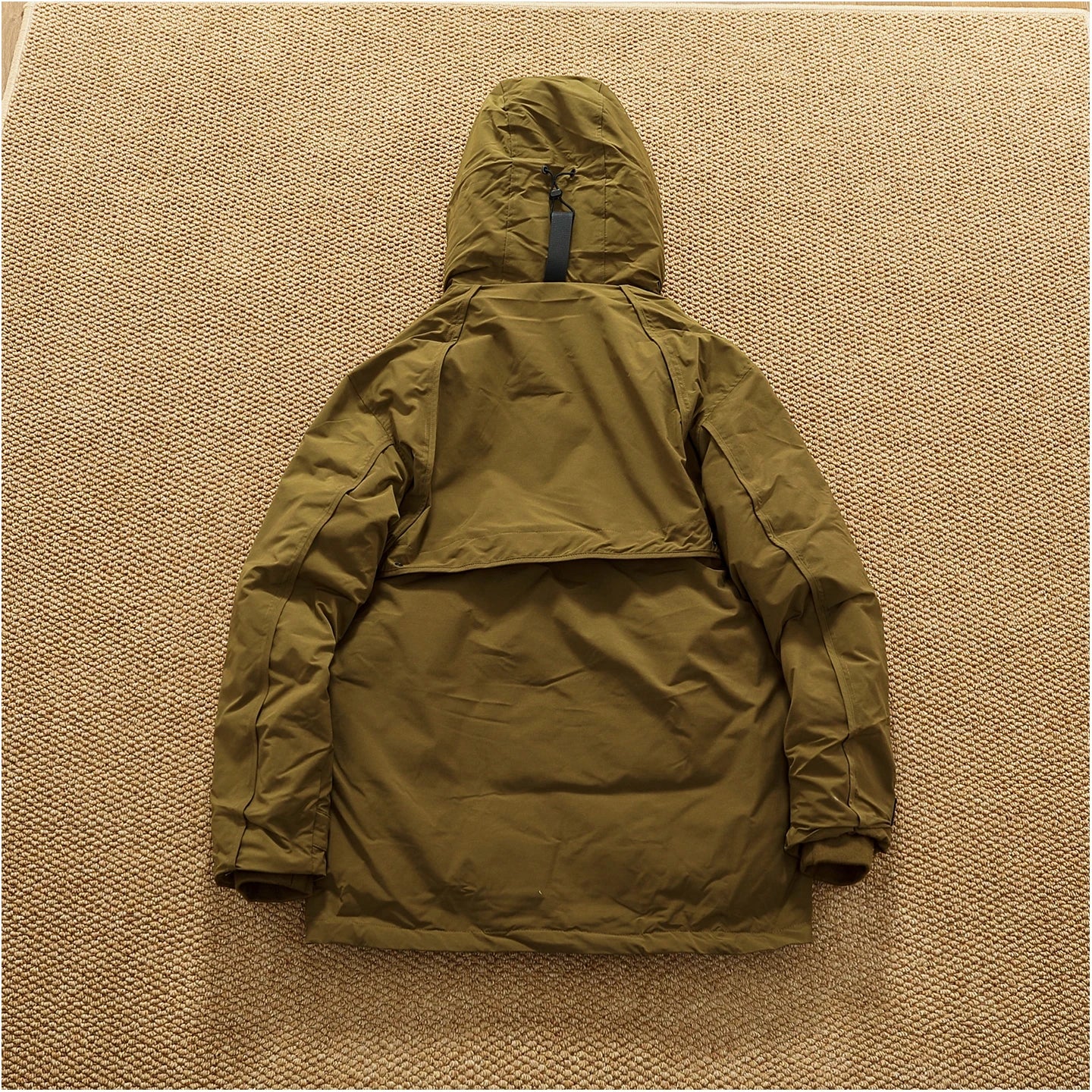 Piumino cargo imbottito in piuma d'anatra di media lunghezza retrò americano nuovo inverno con cappuccio Trench oversize spesso alla moda da uomo