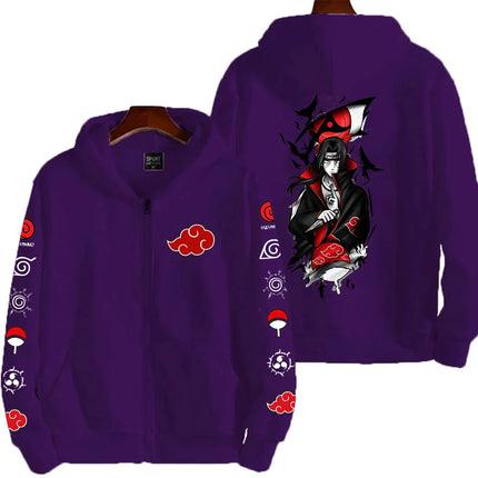 Naruto Uchiha Itachi Japanese anime 2026 new fashion Harajuku men's trendy casual sportswear men's couple style Coat