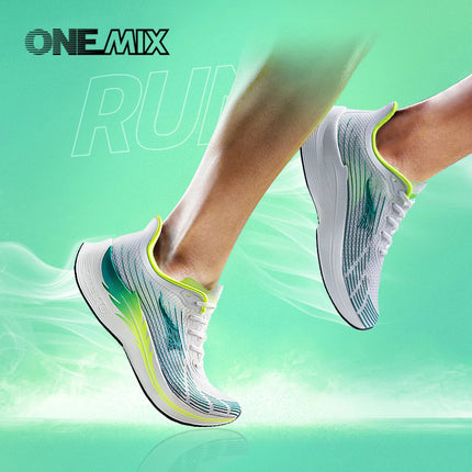 ONEMIX Scarpe da corsa per uomo Scarpe sportive traspiranti da corsa Casual Soft New Trend Outdoor Sneakers da passeggio antiscivolo da uomo PlatiNum