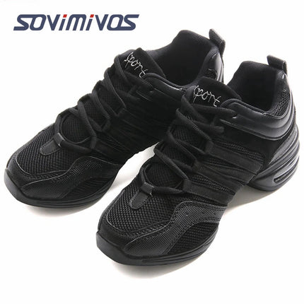 New Soft Outsole Breath Dance Shoes Women Sports Feature Dance Sneakers Jazz Hip Hop Shoes Woman Dancing Shoes Ladies Sneakers