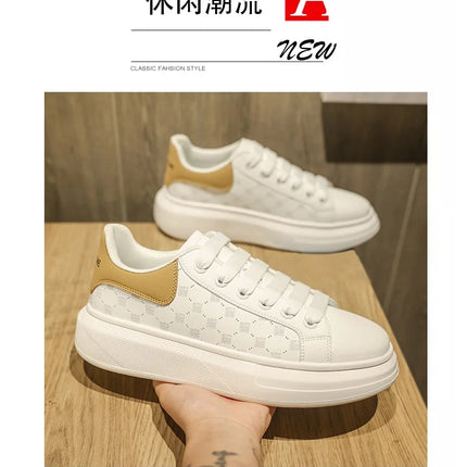 Leather Men Shoes Sneakers Trend Casual Shoe Breathable Leisure Male Sneakers Non-slip Footwear Men Vulcanized Shoes2026