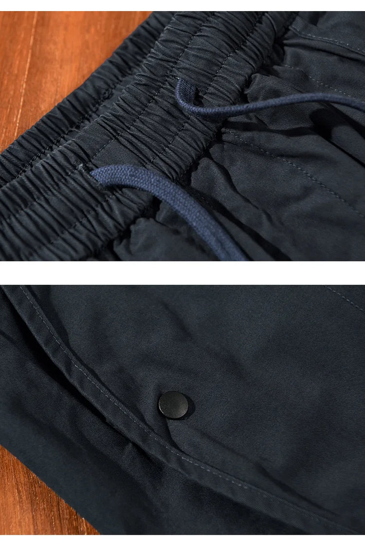 Winter New Thickened 100% Cotton Cargo Velvet Men's Winter Pants Comfortable Soft Keep Warm Retro Street Trousers  AZ640