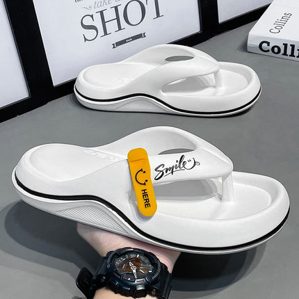 New Men's Women's Slippers Flip Flops Indoor Outdoor Beach Sandals Super Soft Bottom Slides Men's Slippers with Thick Non-slip Sole