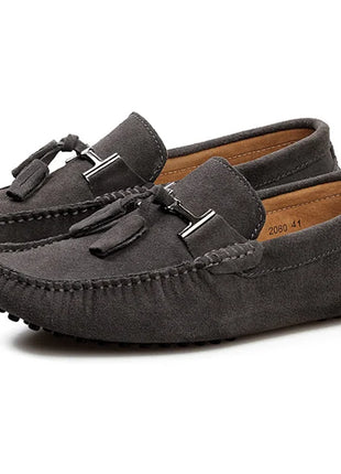 Mocassini da uomo primavera estate scarpe Casual in pelle scamosciata Slip-ons da uomo Luxury Brand Mocassin Man Plus Size 50 51 52 53 per piede grande