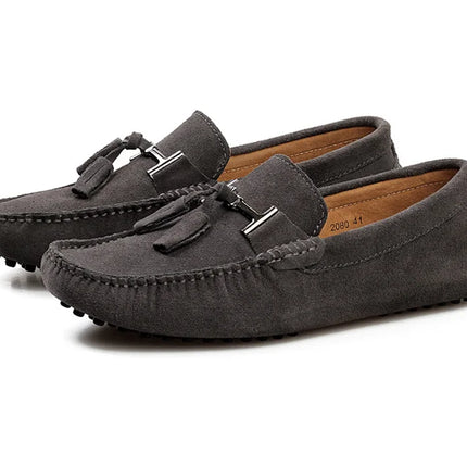 Mocassini da uomo primavera estate scarpe Casual in pelle scamosciata Slip-ons da uomo Luxury Brand Mocassin Man Plus Size 50 51 52 53 per piede grande