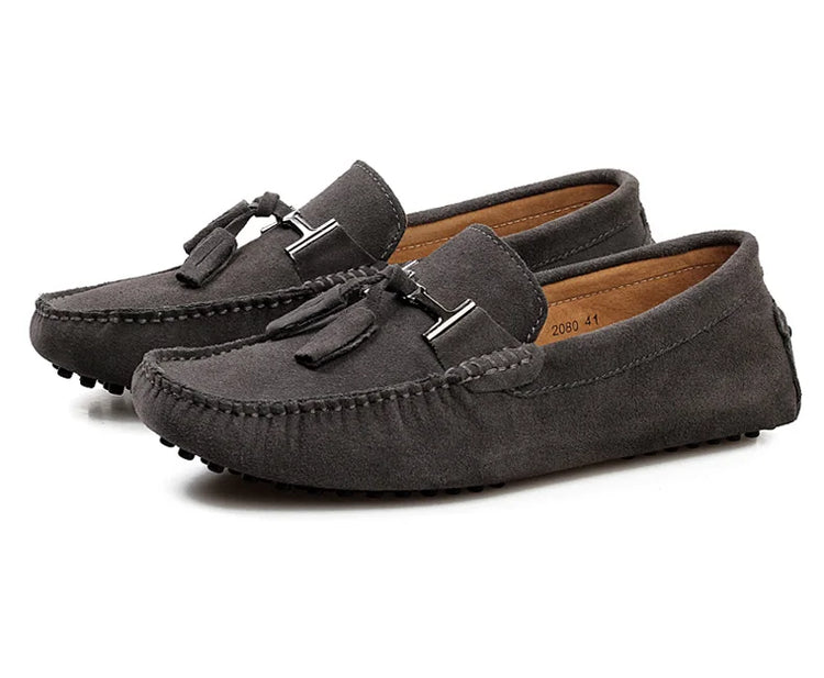 Mocassini da uomo primavera estate scarpe Casual in pelle scamosciata Slip-ons da uomo Luxury Brand Mocassin Man Plus Size 50 51 52 53 per piede grande