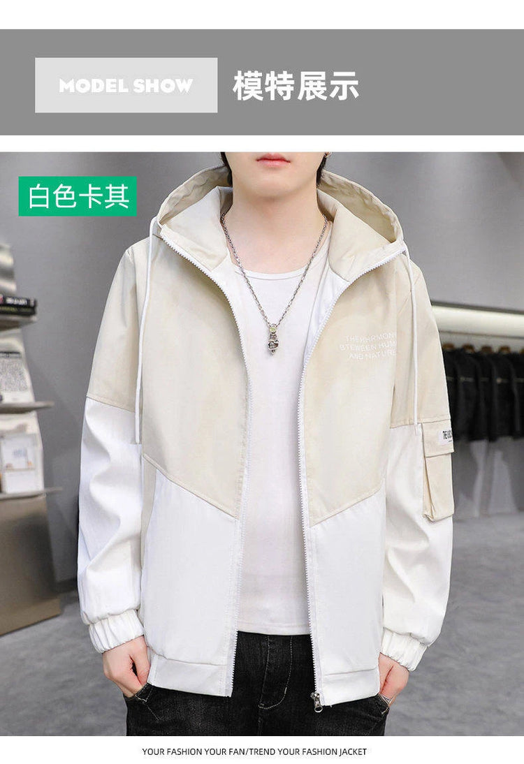 New  Autumn Winter Men's fleece Jackets Casual Warm Hooded Coats Sports Outwear Youth Tops Clothing