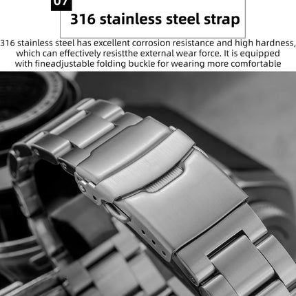 ADDIESDIVE Watch for Men Sapphire AR Coated Automatic Wristwatch 200m Waterproof  Super Luminous 8215 Mechanical Watches New