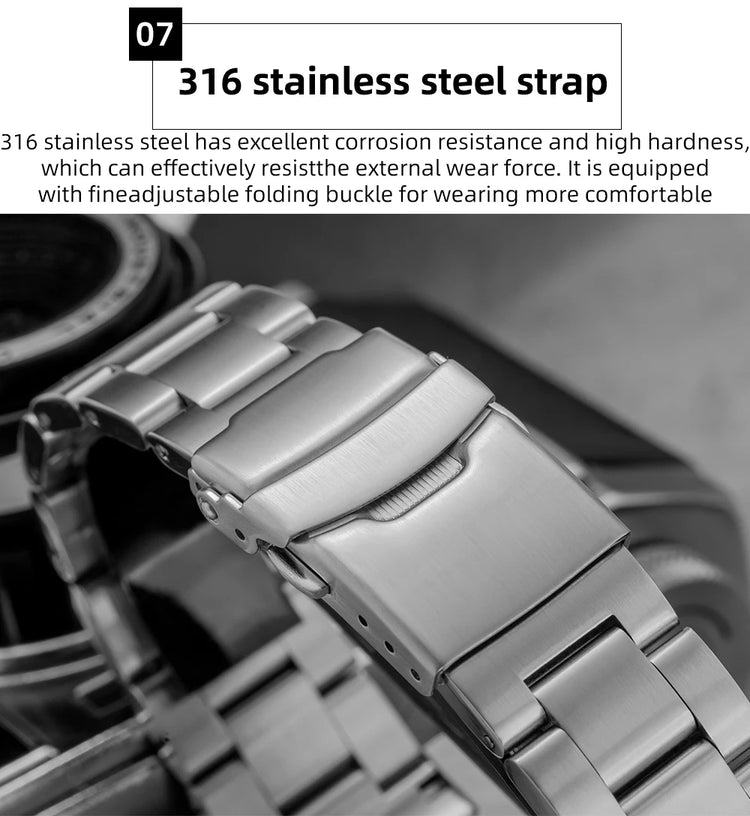ADDIESDIVE Watch for Men Sapphire AR Coated Automatic Wristwatch 200m Waterproof  Super Luminous 8215 Mechanical Watches New