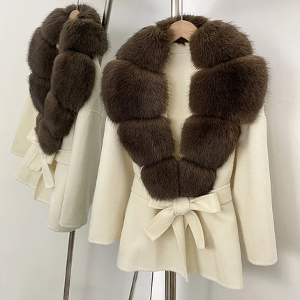 Fur Coat Eco-friendly Winter Clothes Woman Jacket with Fur Korean Reviews Many Clothes Outer Coat Ladies Outerwears Faux Fur