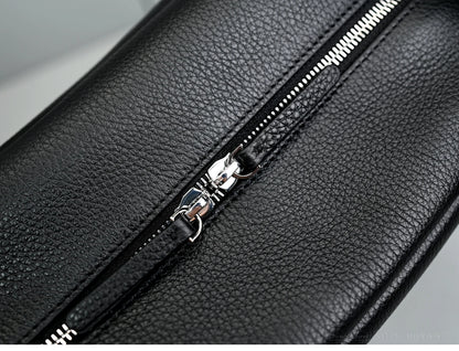 XHTY Genuine Leather Shoulder Bag Underarm Bag Women Soft Large Capacity Bowling Bag Simple Fashion Top Layer Cowhide New Model