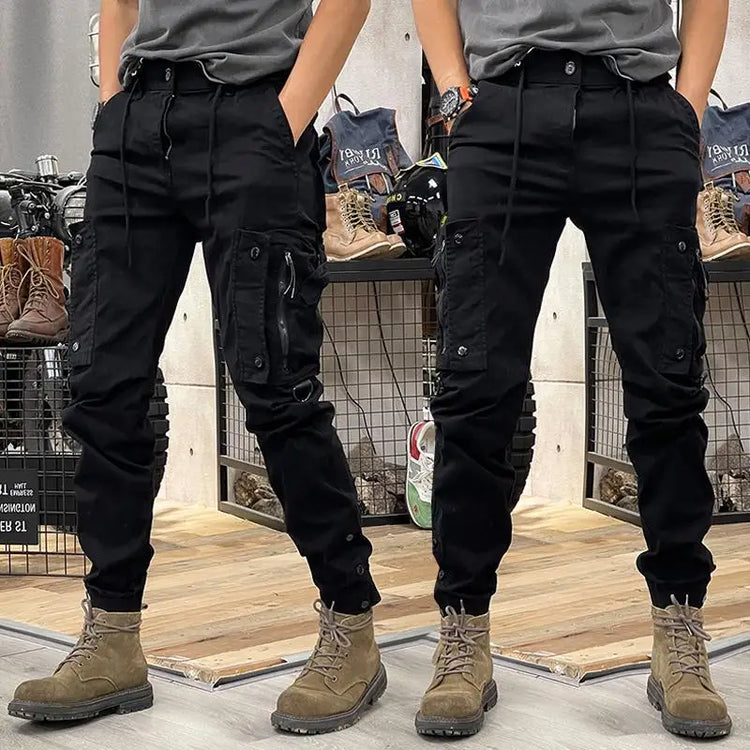 2025 New Men's Cargo Pants Tactical Military Work Pants Outdoor Jogger Casual Trousers Straight Leg Spring Autumn Utility Pants