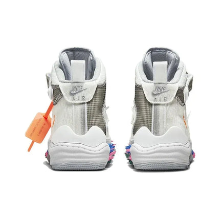 OFF-WHITE X Nike Air Force 1 Skate Shoes Unisex Mid-top White/Gray/Blue/Pink DO6290-100
