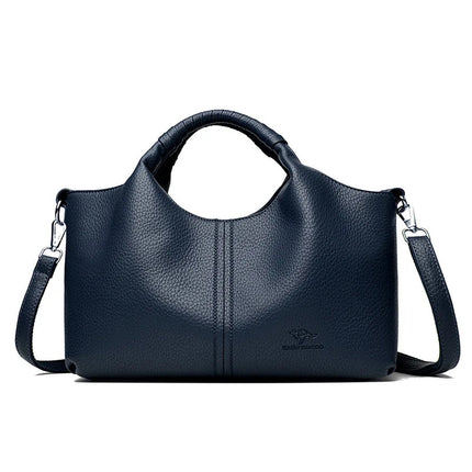 Trendy Crossbody Bag for Women Urban Minimalist Style PU Material Medium Size Zipper Opening Soft Shape Square Daily Match PlatiNum
