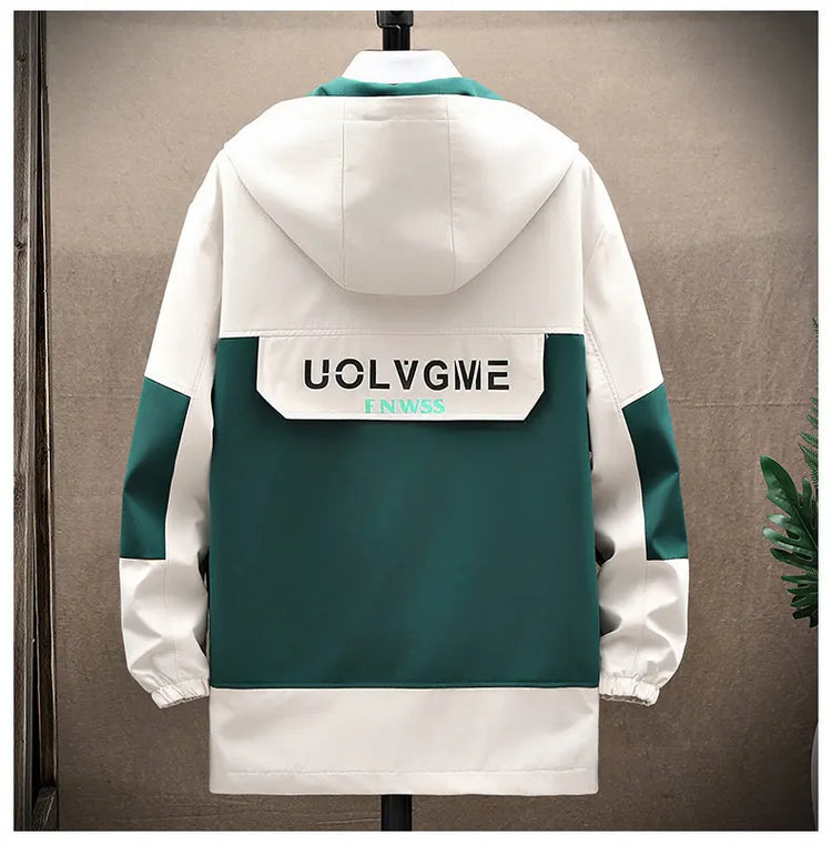 Autumn new style Fashion Trend Hooded Jacket spring Men's Casual Comfort Fleece High Quality Coat male full size M-4XL