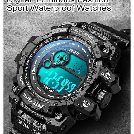 Nuovi uomini LED orologi digitali luminosi moda Sport orologi impermeabili per uomo data esercito orologio militare Relogio Masculino platinumshop