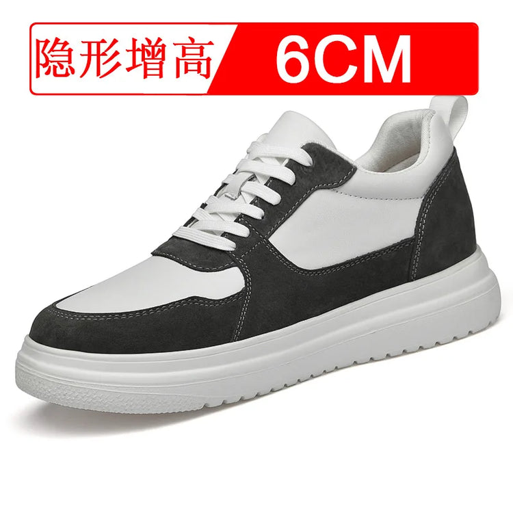 Men Elevator Height Increase Shoes Sneakers Shoes for Men 10cm Sports Casual Invisible Inner Heightening 8cm White Shoes