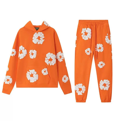 DENIM TEARS marca vendita calda nuova felpa con cappuccio stampata in schiuma di cotone alla moda, tuta sportiva da uomo alla moda europea e americana