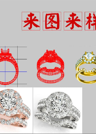 Moissanite Stud Earrings for Women Luxury Women Full Moissanite Stud Earrings Flower D Color Women's Moissanite Set Jewerly PlatiNum