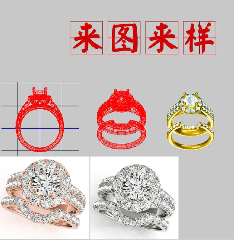 Moissanite Stud Earrings for Women Luxury Women Full Moissanite Stud Earrings Flower D Color Women's Moissanite Set Jewerly PlatiNum