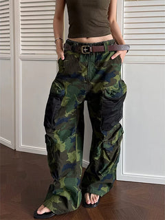 2026 Women's Casual Fashionable Cargo Pants, Outdoor Camouflage Work Trousers, Spring/Summer