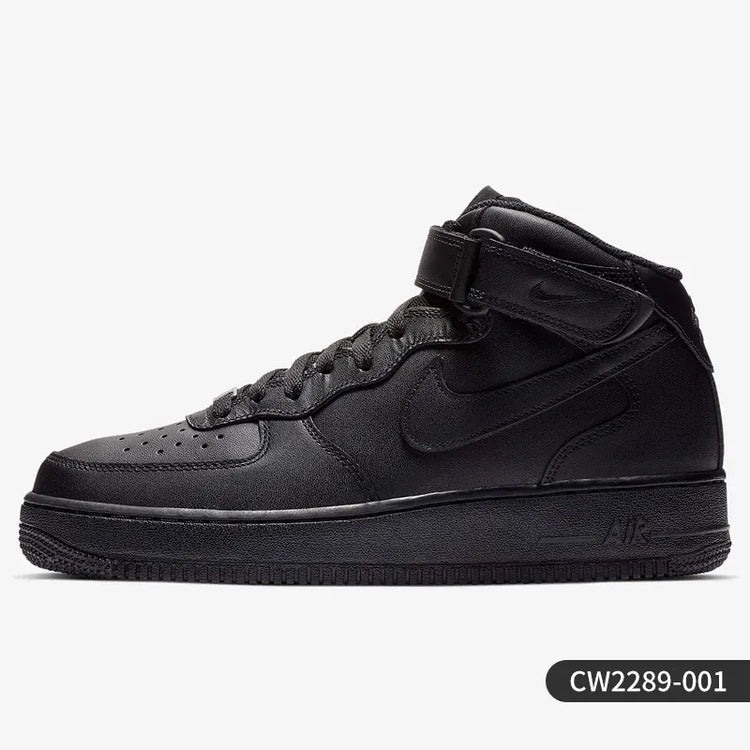 Nike Authentic Current Season Women's AF1 Air Force 1 Mid-Top Sports Casual Sneakers CW2289-001