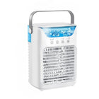 Condizionatore d'aria portatile USB, mini ventilatore rinfrescante, 3 velocità, serbatoio acqua da 650 ml, umidificatore spray, raffrescatore evaporativo silenzioso da tavolo, ventilatore portatile personale, ricaricabile, p