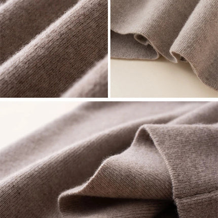 100% pure wool skirt new women's autumn and winter mid-length high-waisted thin cashmere skirt knitted all-match hip skirt PlatiNum