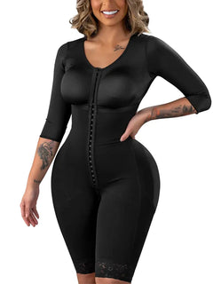 Guaine colombiane per tutto il corpo Shaper Tute ad alta compressione Postoperatorio Dopo il parto Lipo Braccio Vita più sottile Riducendo Shapewear