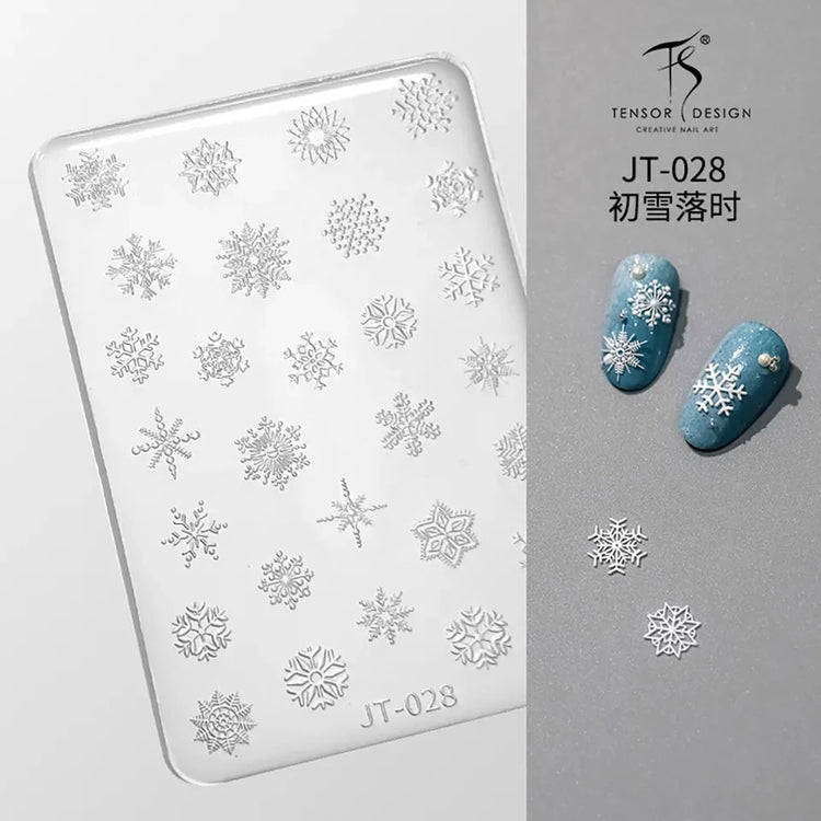 Gothic Letter Nail Art Transfer Printing Steel Plate Nail Art Silicone Stamp Star Heart Dot Bowknot Lace Manicure Tool Templates