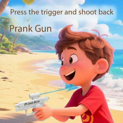 Pistolet à eau inversé amusant recto-verso - Jouet de farce d'été, mini-pulvérisateur d'eau tactique pour enfants et adultes, combat aquatique à la plage et à la piscine