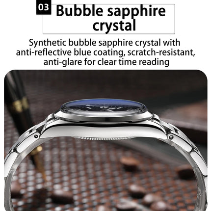 ADDIESDIVE AD2556 Men Luxury Automatic Watch ST2130 Movement 36mm Explorer Style Sapphire Bubble Crystal BGW9 Luminous 100M Wate