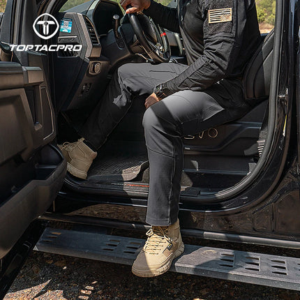 TOPTACPRO Men's Flex Ripstop Water-Resistant Lightweight Stretch Cargo Trousers for EDC Outdoor Work Hiking 8201
