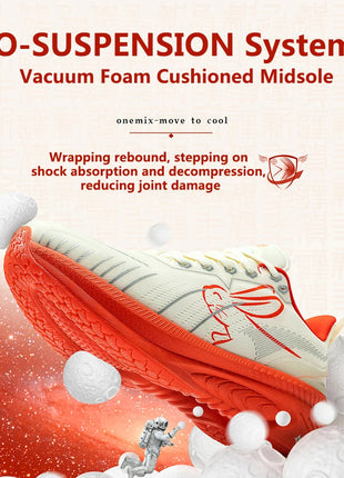 ONEMIX 2025 Nuove scarpe da ginnastica Buffer Scarpe da corsa Runner pesanti da uomo Scarpe sportive da esterno leggere e traspiranti antiscivolo PlatiNum