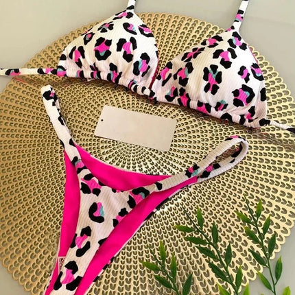 Nuovo Sexy Bikini da Donna per Vacanze al Mare, Set Due Pezzi PlatiNum