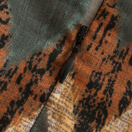 Gonna mini pareo annodata con stampa geometrica vintage da donna Faldas Mujer Abiti con cerniera casual con nappa con perline femminili
