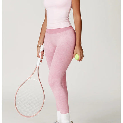 Yoga Pants Impact Leggings Women Seamless Sports Yoga Pant High Waist Ribbed Gym Clothes Fitness Workout Wear Scrunch Bum Tights PlatiNum