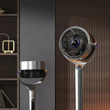 Ventilatore da Terra 220V con Telecomando, Versione Aggiornata, a Frequenza Variabile, Oscillante