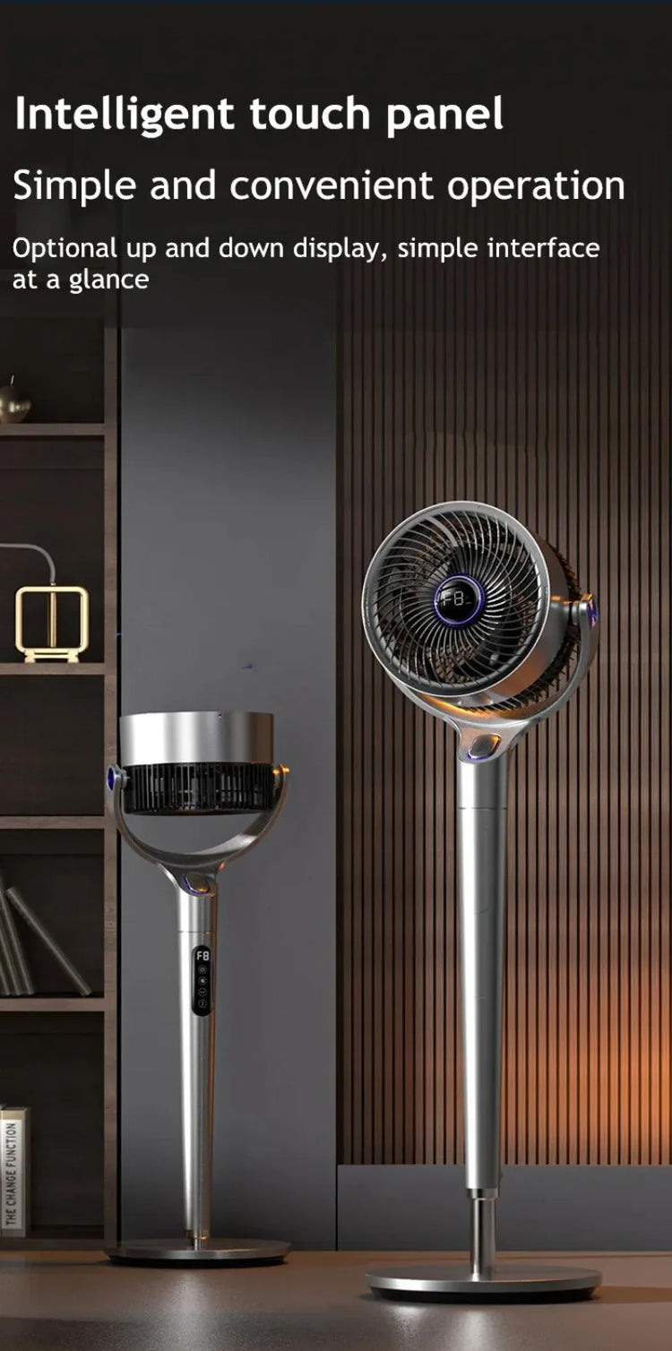 Ventilatore da Terra 220V con Telecomando, Versione Aggiornata, a Frequenza Variabile, Oscillante