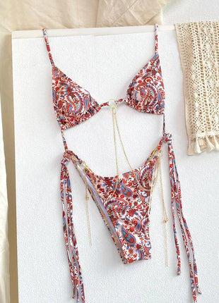 ZRTAK Costume a due pezzi Bikini 2025 Costume da bagno donna Push Up Costume da bagno Bikini sexy Set Costumi da bagno Stampa Beachwear Biquinis solidi platinumshop