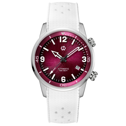 WISHDOIT 2026 Double Crown Auto Mechanical Watch, Radioactive Texture Dial Rotating Inner Shadow Bezel 150M Waterproof