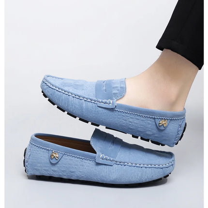Scarpe Italiane Formali da Uomo, Mocassini in Pelle Fatti a Mano, Scarpe Casual da Guida, Slip-on di Lusso Comodi per Uomo
