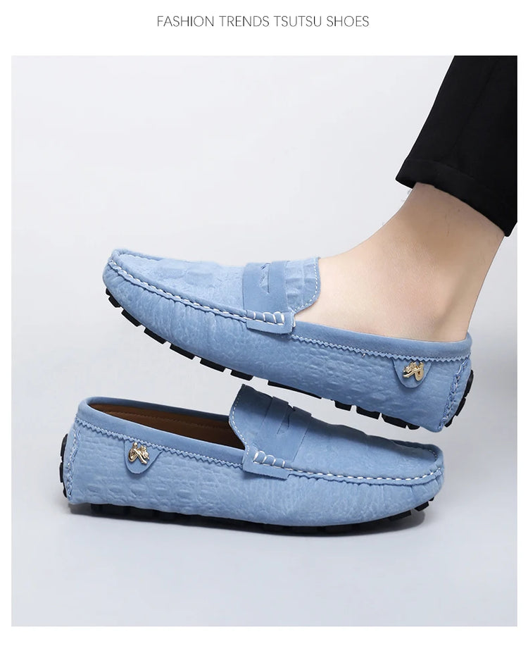 Scarpe Italiane Formali da Uomo, Mocassini in Pelle Fatti a Mano, Scarpe Casual da Guida, Slip-on di Lusso Comodi per Uomo